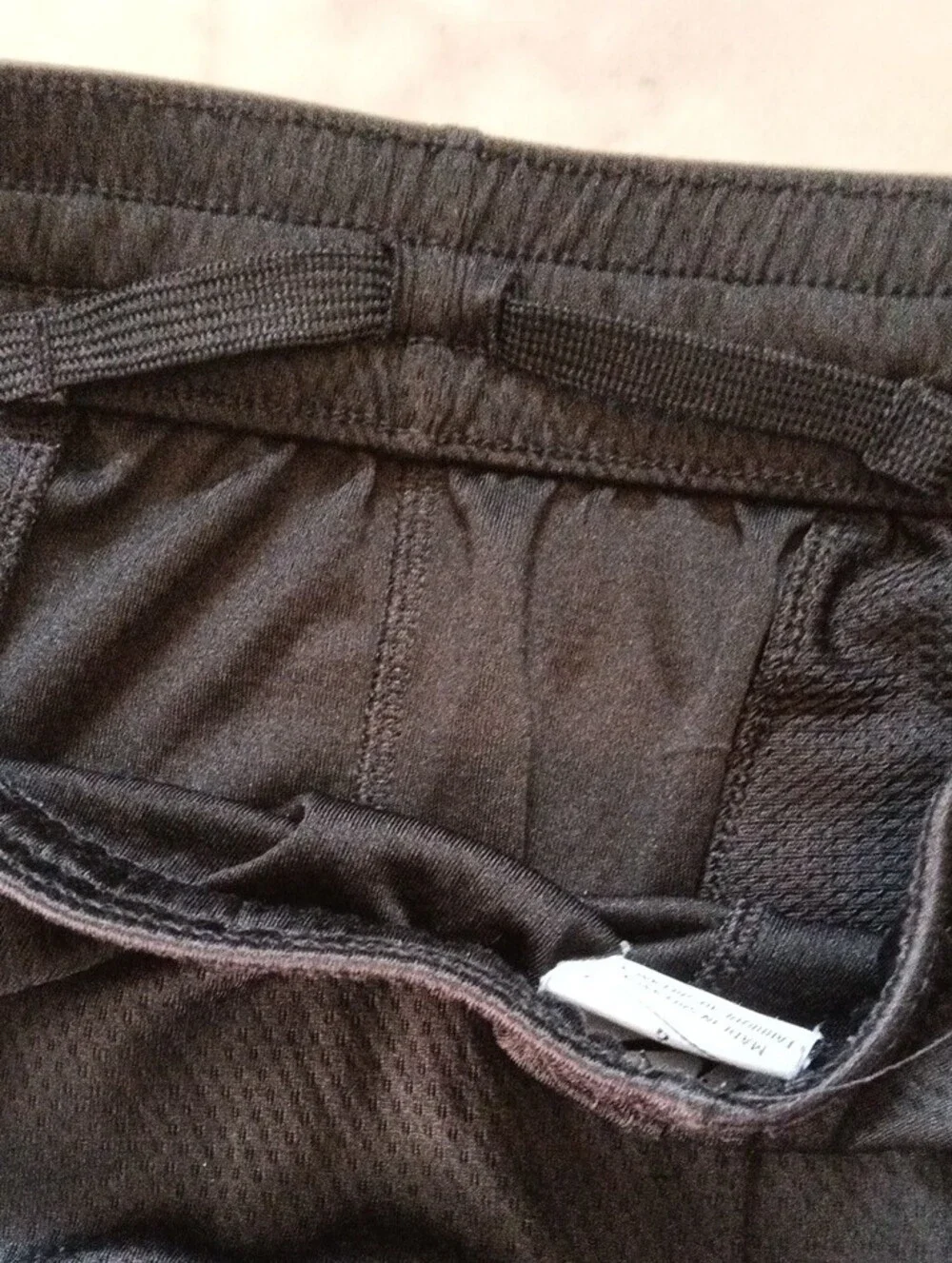 Nike Kids Black Athletic Shorts with White Trim